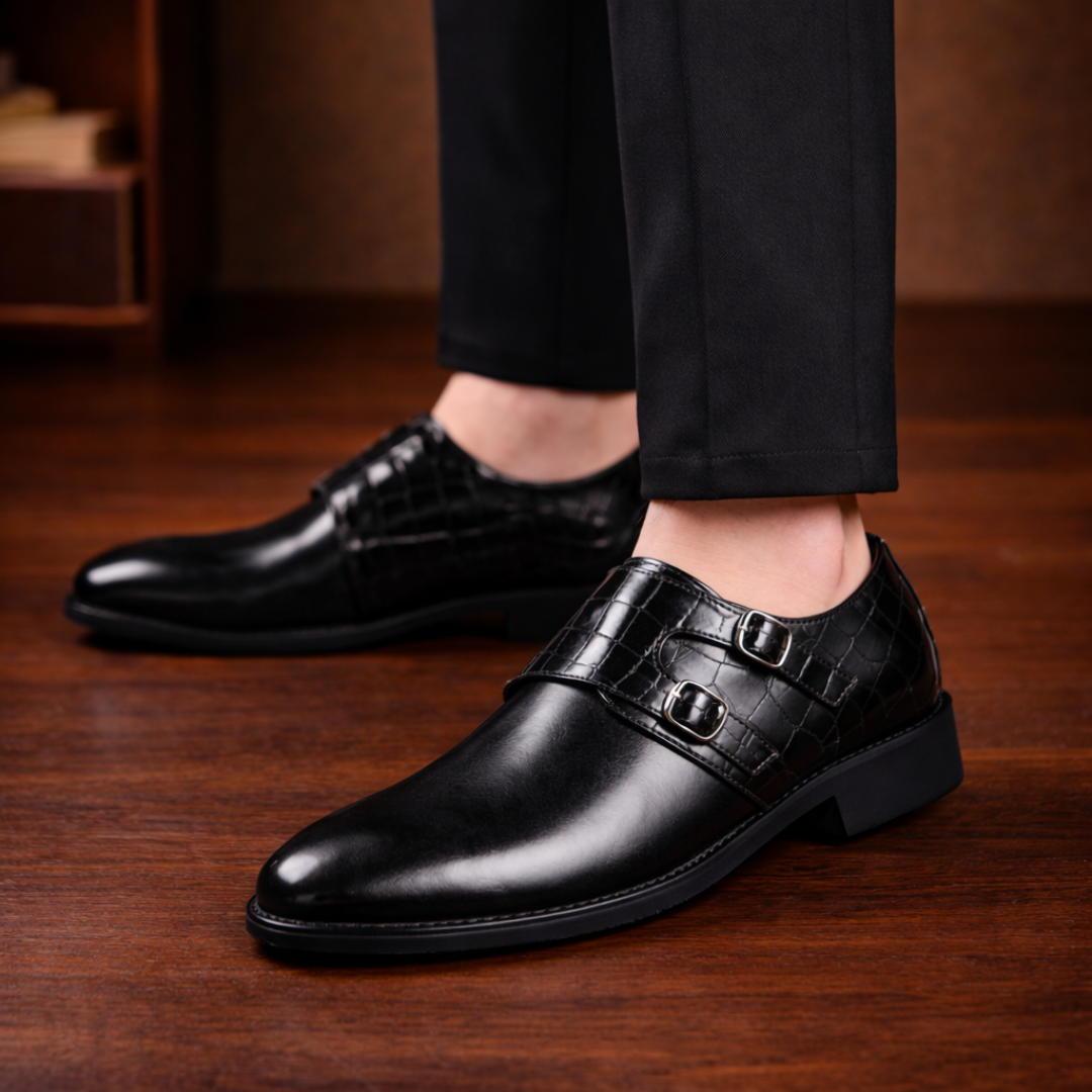 Croc Leather Shoes