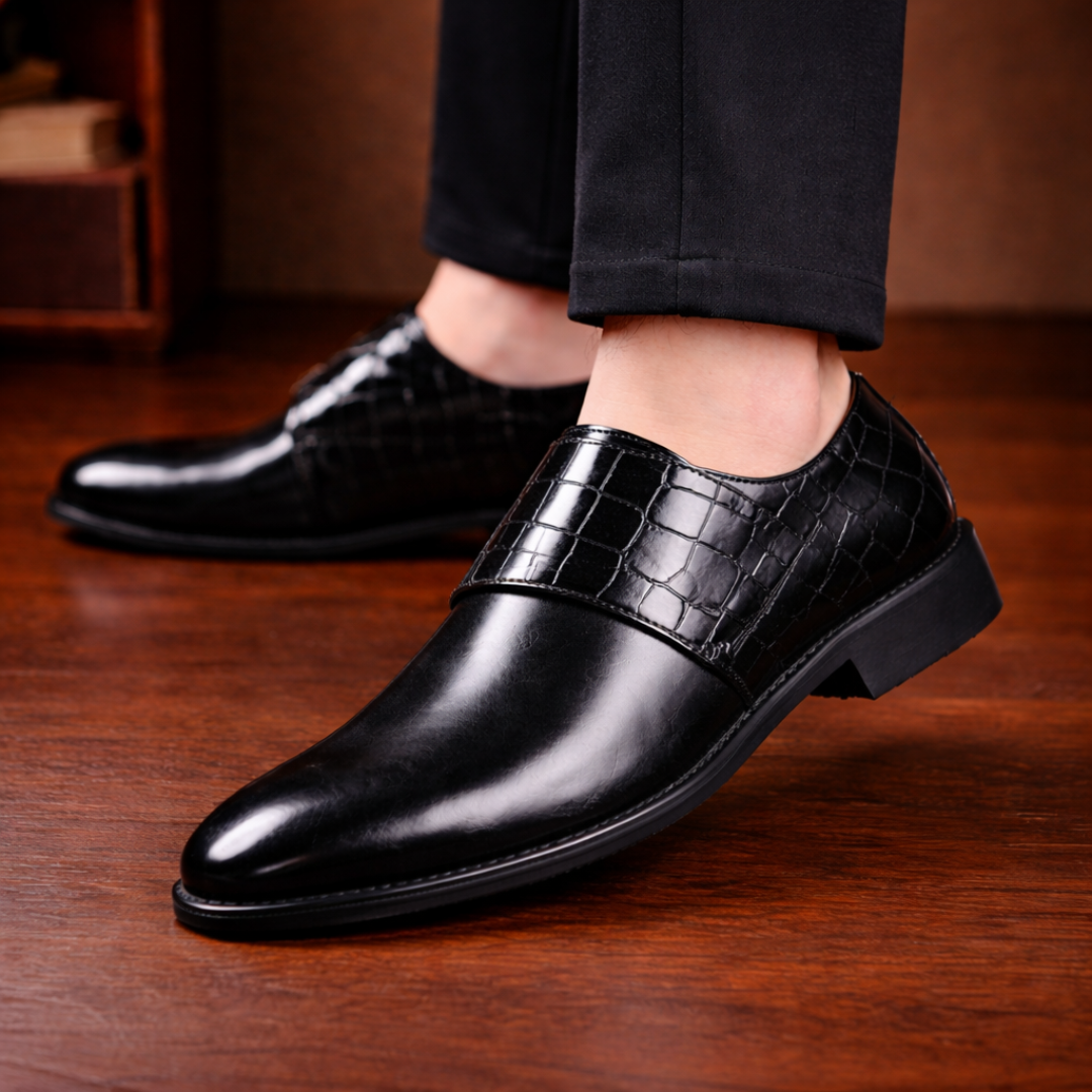 Croc Leather Shoes
