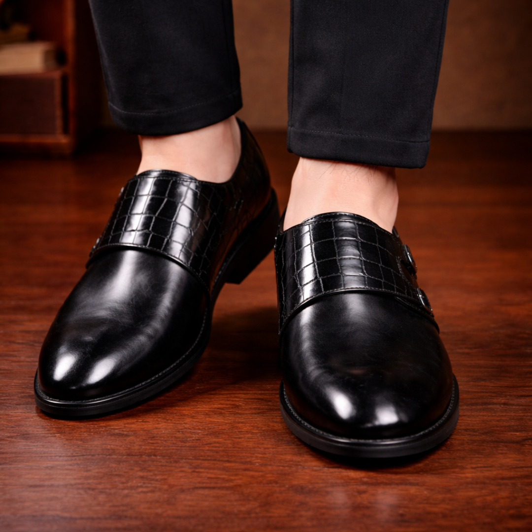 Croc Leather Shoes