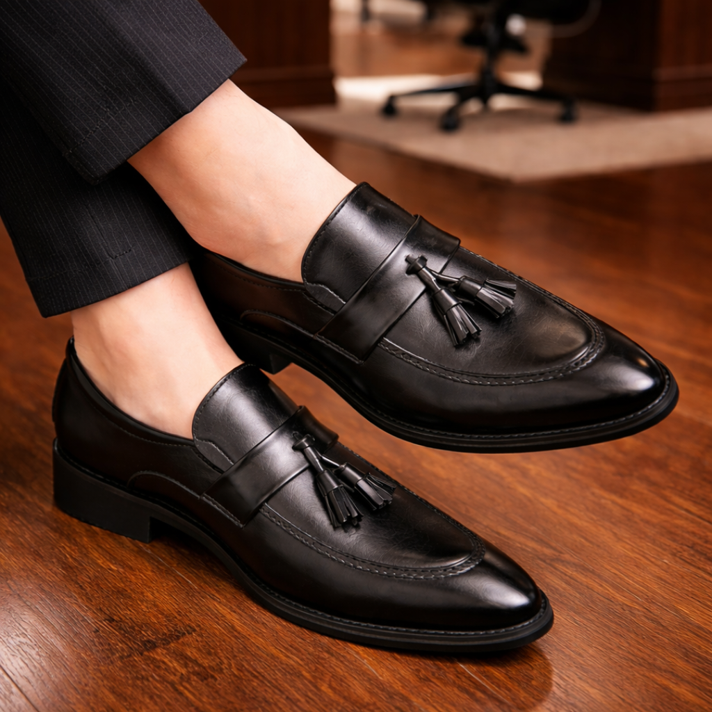 Polished Tassel Loafers